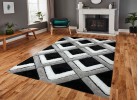 Тъкан килим 3D SHAGGY GRANDE 400 black